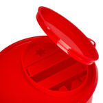 1 L RED MEDICAL WASTE CONTAINER - Image 2