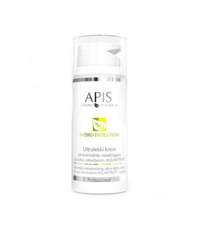 Apis hydro evolution ultra-light cream extremely moisturizing with pear and rhubarb aquaxtrem ™ 100ml