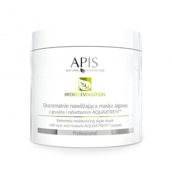 Apis hydro evolution extremely moisturizing algae mask with pear and rhubarb aquaxtrem ™ 250g