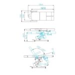 Electric cosmetic chair azzurro 706 pedi 1 strong white - Image 2