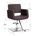 Gabbiano Helsinki hairdressing chair brown 3
