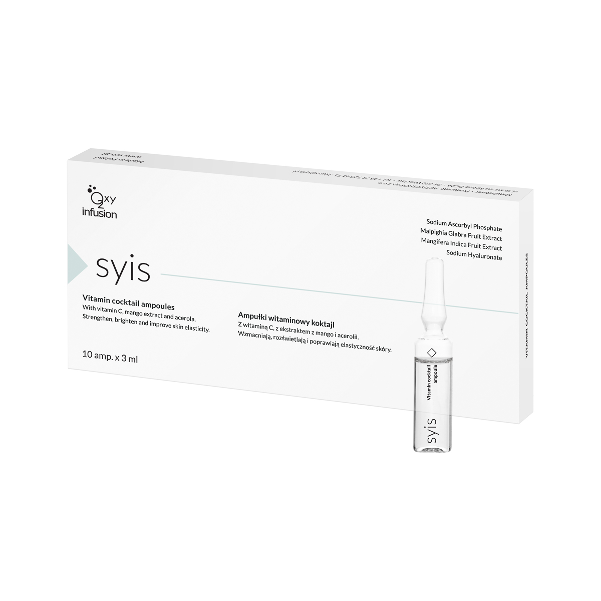 Syis vitamin ampoule cocktail 10 x 3ml Syis vitamin ampoule cocktail 10 x 3ml