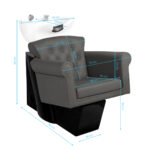 Gabbiano barber wash unit Berlin gray - Image 2