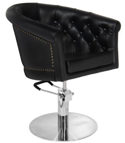Gabbiano black hairdressing chair