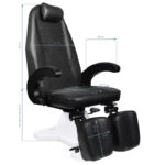 112 black hydraulic podiatry chair 3