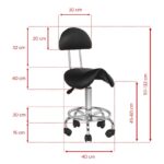 Cosmetic stool 6001 black 2