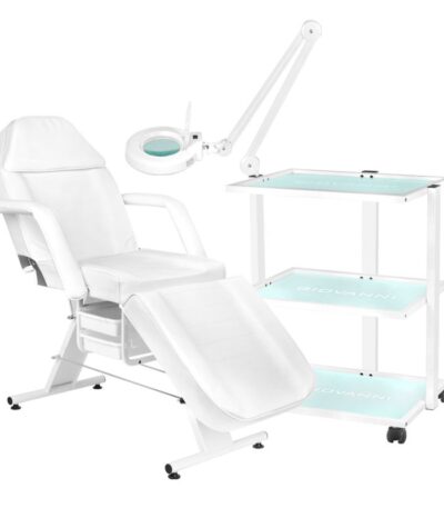 202 basic cosmetic chair + 1040 cosmetic table + s5 led magnifier lamp