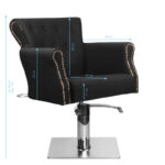 Hair system barber chair ber 8541 black 3