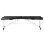 3-section black comfort massage table made of aluminum - Image 2