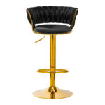 4Rico Bar Hocker QS-B313a black velvet 1