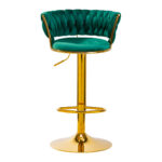 4Rico Bar Hocker QS-B313a green velvet 1
