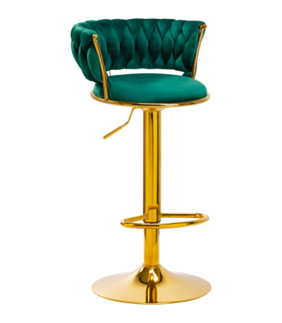 4Rico Bar Hocker QS-B313a green velvet