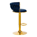 4Rico Bar Hocker QS-B313a navy velvet - Image 2