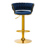 4Rico Bar Hocker QS-B313a navy velvet 1