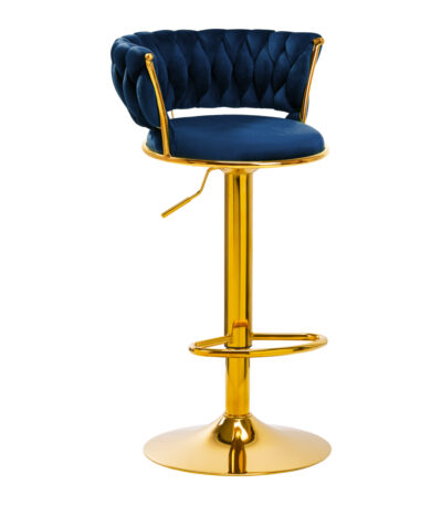 4Rico Bar Hocker QS-B313a navy velvet