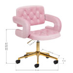 4Rico Chair QS-OF213G pink 4