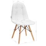 4Rico Cosmetic chair QS-185 white - Image 8