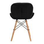 4Rico Cosmetic chair QS-186 black velvet - Image 4
