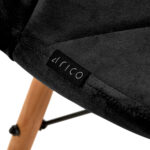 4Rico Cosmetic chair QS-186 black velvet 3