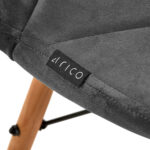 4Rico Cosmetic chair QS-186 gray velvet 3