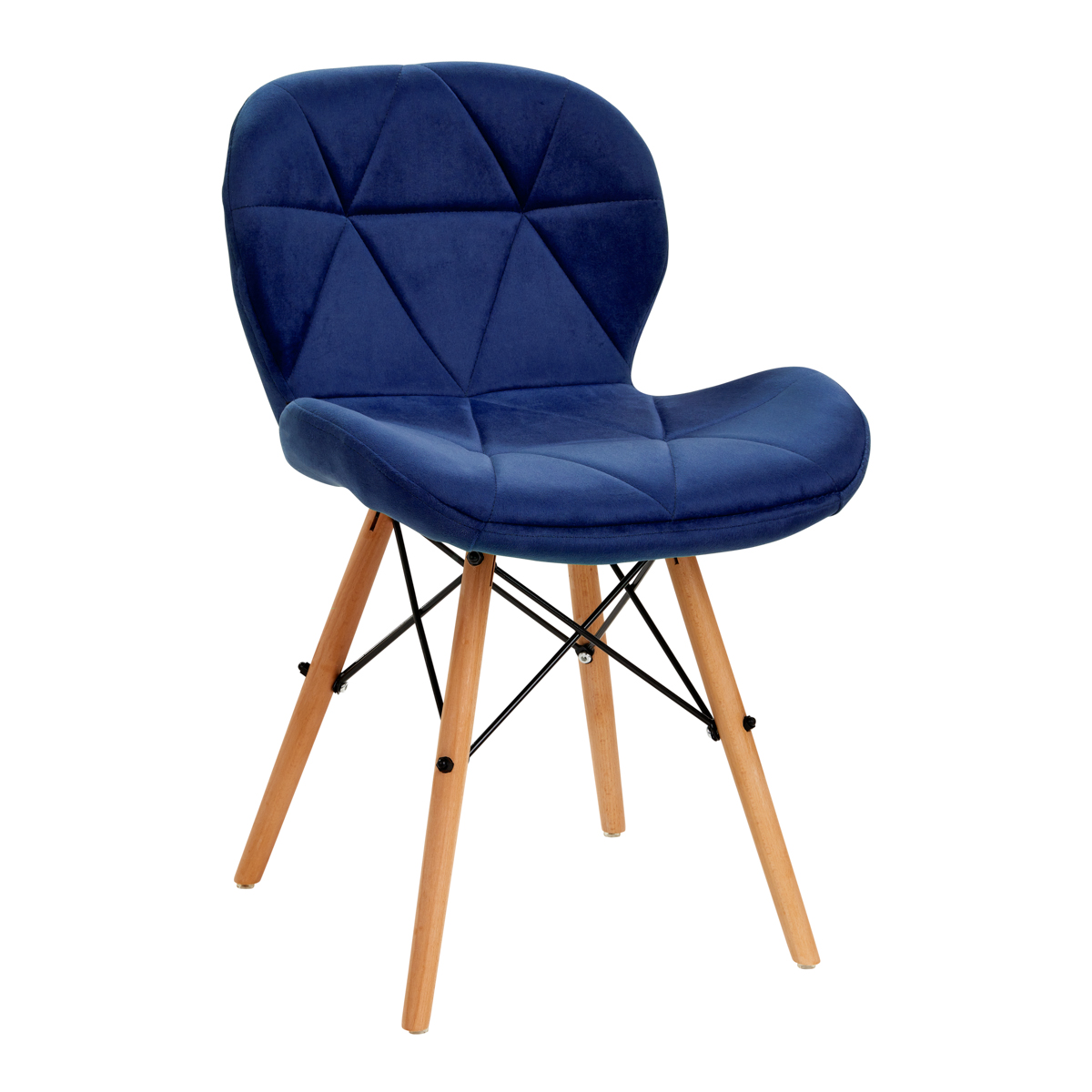 4Rico Cosmetic chair QS-186 navy velvet 4Rico Cosmetic chair QS-186 navy velvet