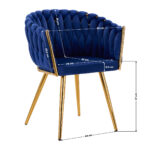 4Rico chair QS-GW06G navy blue 4
