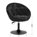4Rico swivel chair QS-BL12G black 4