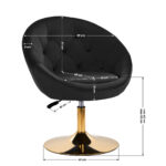 4Rico swivel chair QS-BL12G black 4