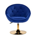 4Rico swivel chair QS-BL12G navy blue - Image 2