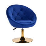 4Rico swivel chair QS-BL12G navy blue