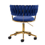 4Rico swivel chair QS-GW01G navy blue - Image 4