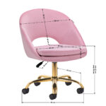 4Rico swivel chair QS-MF18G pink - Image 8