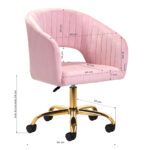 4Rico swivel chair QS-OF212G pink - Image 8