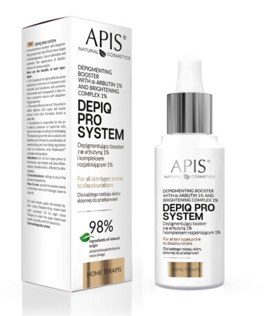 APIS DEPIQ PRO SYSTEM Depigmenting booster with α-arbutin 1% and lightening complex 1% 30 ml