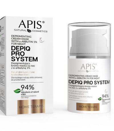 APIS DEPIQ PRO SYSTEM Depigmenting night cream-mask  with α-arbutin 1%