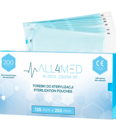 All4med Autoclavable bags 135mm x 250mm 200pcs