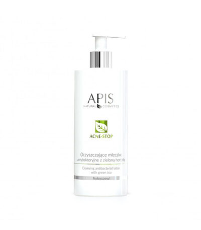 Apis acne-stop antibacterial cleansing milk. with green tea 500ml