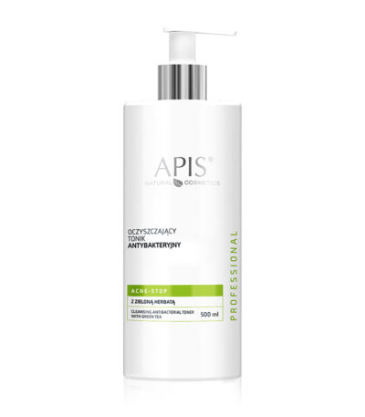 Apis acne-stop antibacterial cleansing tonic. with green tea 500ml