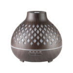Aroma diffuser air humidifier spa 10 dark wood 400ml + timer