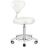 Azzurro 156f bump-up white cosmetic stool