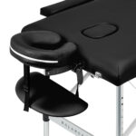 BALANCE aluminium folding massage table 2 segment black 1