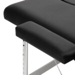 BALANCE aluminium folding massage table 2 segment black - Image 6