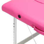 BALANCE aluminium folding massage table 2 segment pink 3