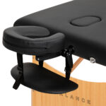 BALANCE wooden folding massage table 2 segment 190x70 black 1