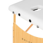 BALANCE wooden folding massage table 2 segment 190x70 white - Image 4