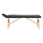 BALANCE wooden folding massage table 2 segment black - Image 2