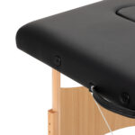 BALANCE wooden folding massage table 2 segment black - Image 10
