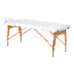BALANCE wooden folding massage table 2 segment white