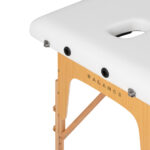 BALANCE wooden folding massage table 2 segment white - Image 4