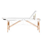BALANCE wooden folding massage table 3 segment 190x70 white 1